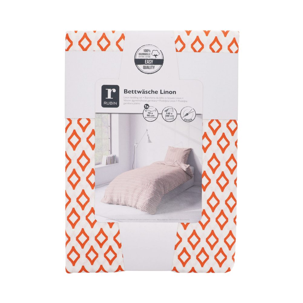 RU Bettwaesche Linon orange     GVE 2