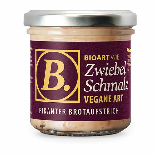 Produktbild von BioArt, veganer Bio-Brotaufstrich ZwiebelSchmalz