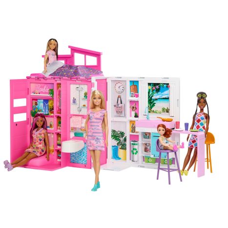 Barbie Ferienhaus mit Puppe