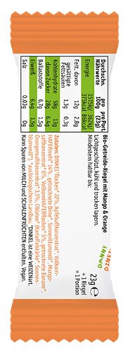 Produktbild von Freche Freunde, Bio Riegel Mango & Orange 4x23g