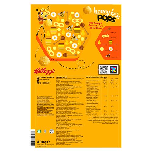 Produktbild von Kellogg's, Cerealien Honey Bsss Pops