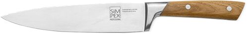 Produktbild von SIMPEX PROFESSIONAL, Kochmesser mit Holzgriff 20 cm