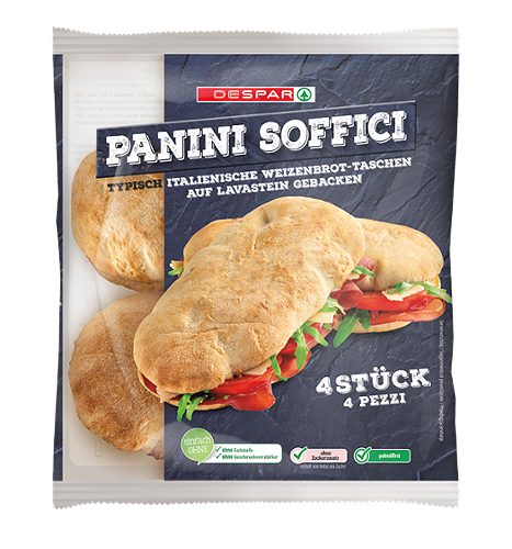 Produktbild von DESPAR, Panini Soffici 4 Stück