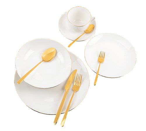 Produktbild von Tognana, Geschirr Set. 18 tlg. mit Goldrand