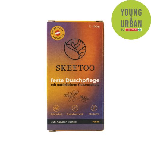 Produktbild von Skeetoo, feste Duschpflege Duft: Natürlich fruchtig 100g