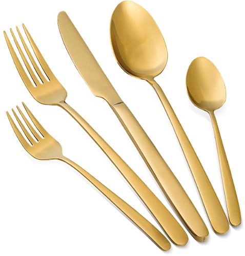 Produktbild von SIMPEX COLOR, Besteckset Gold 20-teilig