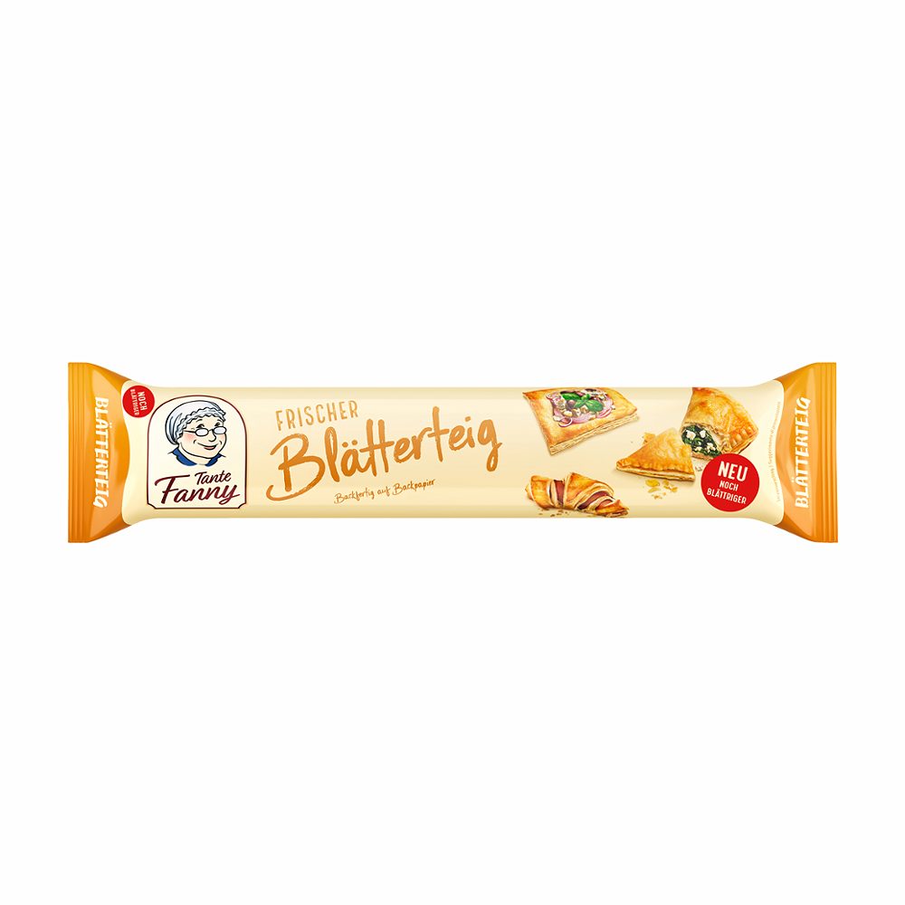 Tante Fanny Nostalgie Blechschild „Frischer Mürbteig“ – Postkartenformat, Retro Deko Für Küche