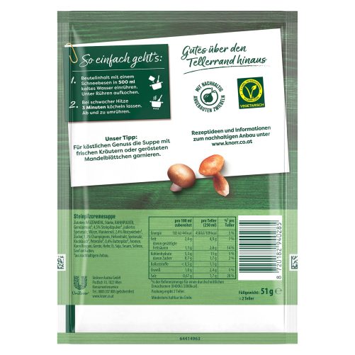Produktbild von Knorr Kaiser Teller, Steinpilzcremesuppe