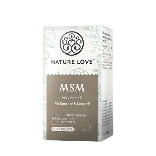 Produktbild von Nature Love, MSM Methylsulfonylmethan 180 Tabletten