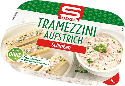 Produktbild von S-BUDGET, Tramezzini Aufstrich Schinken