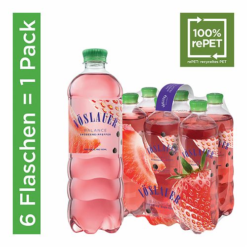 Produktbild von Vöslauer Balance, Erdbeere-Pfeffer