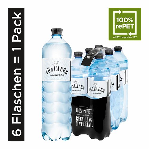 Produktbild von Vöslauer Mineralwasser, superprickelnd
