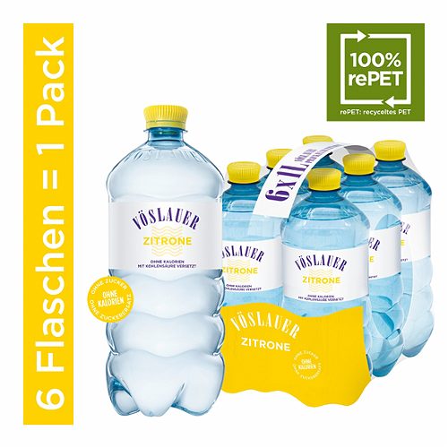Produktbild von Vöslauer, Mineralwasser Zitrone