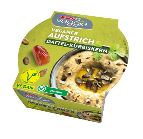 Produktbild von SPAR Veggie, veganer Aufstrich Dattel-Kürbiskern