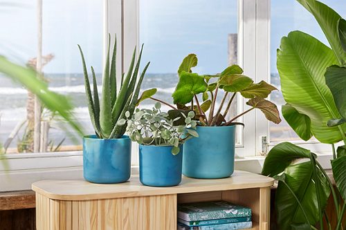Produktbild von Elho, Blumentopf Ocean Collection Blau 14cm