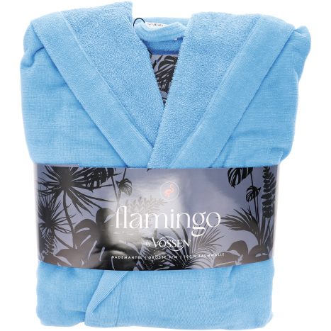Flamingo by Vossen Bademantel blue moon L/XL