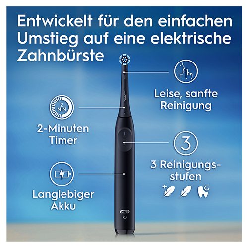 Produktbild von Oral-B, iO2 Night Black Starter Pack elektrische Zahnbürste