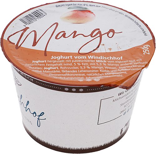 Produktbild von Hofkäserei Windischhof, Fruchtjoghurt Mango