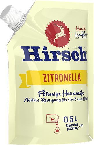 Produktbild von Hirsch, Flüssige Handseife Nachfüller Zitronella 500ml