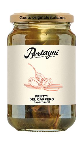 Produktbild von Bertagni, Kapernäpfel in Weinessig 350g