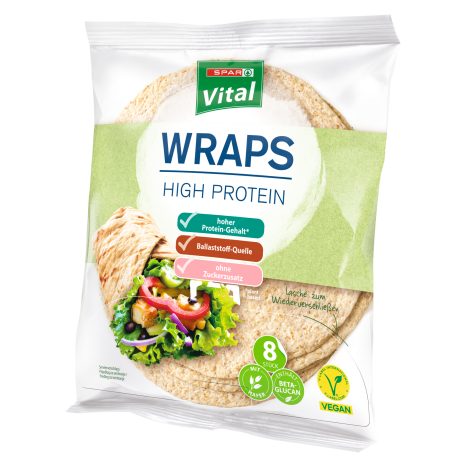 SPAR Vital HighProt.Wraps 320g  GVE 18