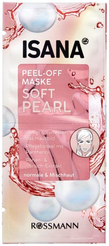 Produktbild von Isana, Peel-Off Maske Soft Pearl 2 x 8 ml