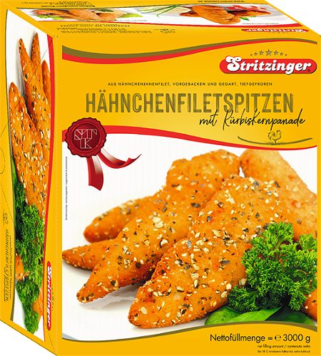 Produktbild von Stritzinger, Hühnerfiletspitzen mit Sesampanade