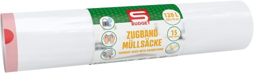 Produktbild von S-BUDGET, Müllsack 120L mit Zugband