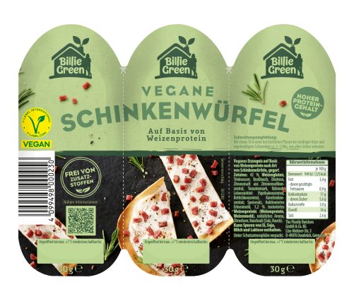 Produktbild von Billie Green, Vegane Schinkenwürfel