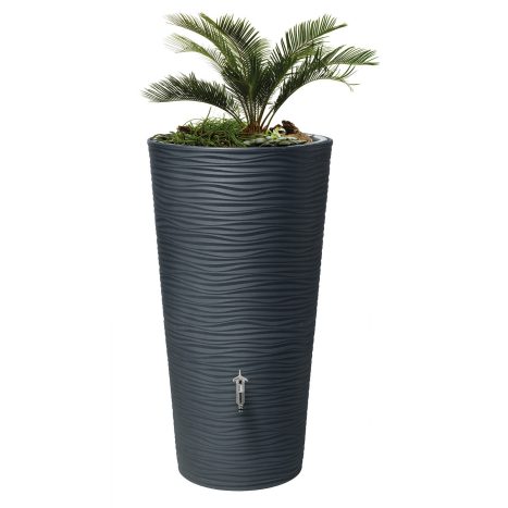 Regentonne 2in1Natur 210l grau  GVE 1