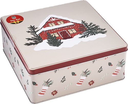 Produktbild von SIMPEX BASIC, Keksdosen Set 3-tlg. Winterreis