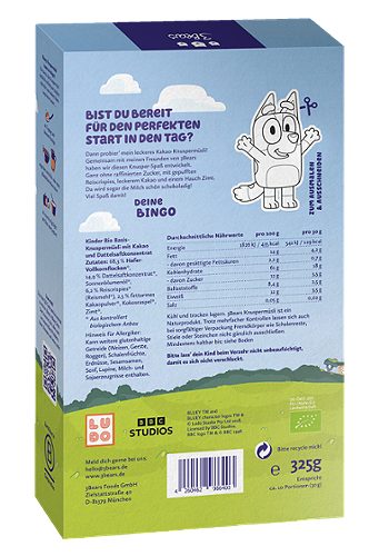 Produktbild von 3Bears Bluey, Bio Knuspermüsli Kakao