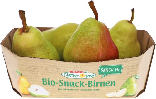 Produktbild von SPAR Natur*pur, Birne Bio Snack 500g Tasse