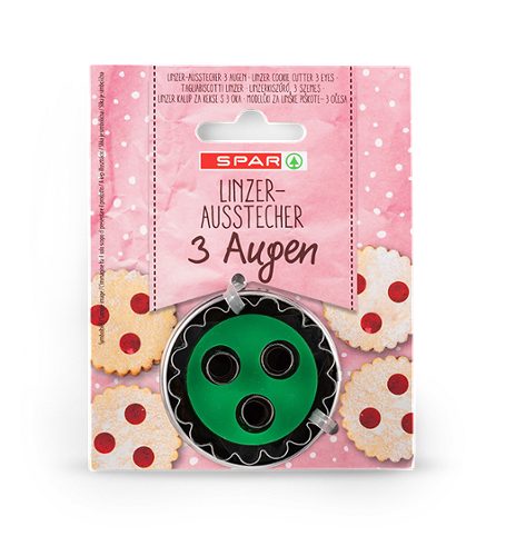 Produktbild von SPAR, Ausstechformenset Linzer 4 Stück