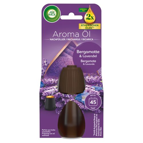 Produktbild von Air Wick, Aroma Öl Diffuser Nachfüller Bergamotte & Lavendel 20 ml