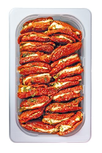 Produktbild von Heinrich Kühlmann, Getrocknete Tomaten gefüllt mit Frischkäse