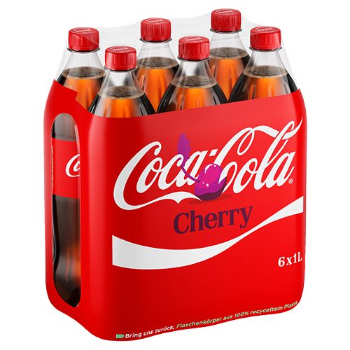 Produktbild von Coca Cola, Cherry 1l PET-Flasche