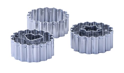 Produktbild von Zenker, ZENKER Ausstecher-Set Linzer Herz & Stern