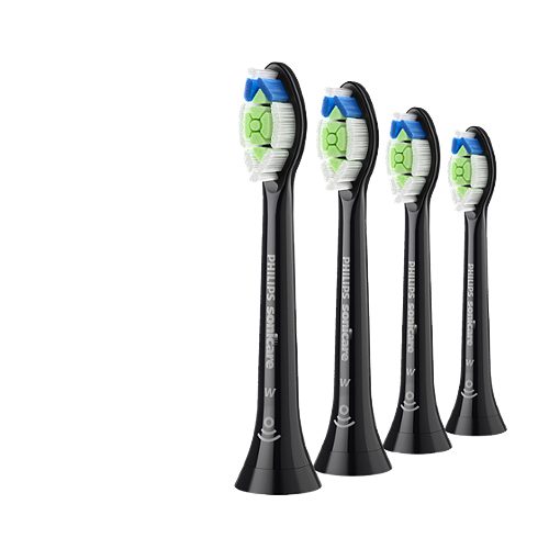 Produktbild von Philips, Aufsteckbürsten Optimal Schwarz W2