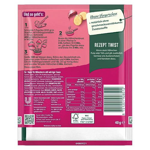 Produktbild von Knorr, Japan Basis Chicken Teriyaki