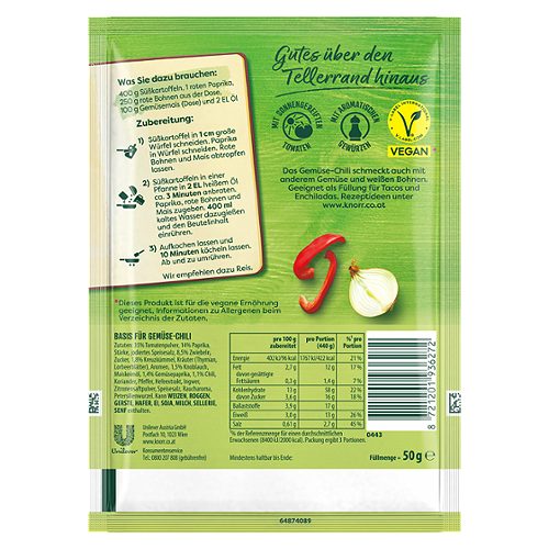 Produktbild von Knorr, Basis Chili Sin Carne