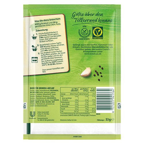 Produktbild von Knorr, Basis Brokkoli Auflauf