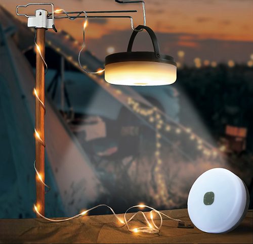 Produktbild von NABO, Solar Campingleuchte mit Lichterkette SGL 110
