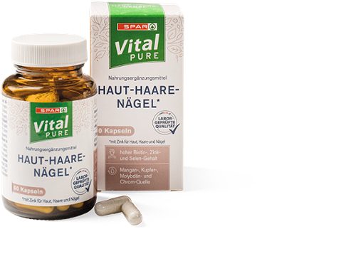 Produktbild von SPAR Vital PURE, Haut-Haar-Nägel* 60 Kapseln