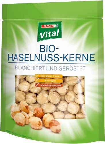 Produktbild von SPAR Vital, Bio-Haselnuss-Kerne blanchiert und geröstet