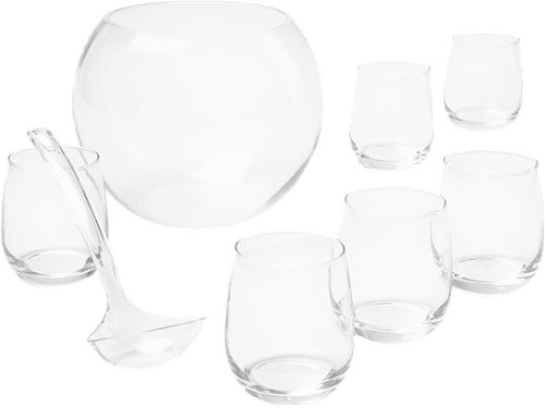 Produktbild von Bowle Set 6 Gl.u. Schoepfkelle,