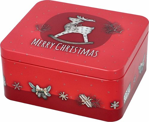 Produktbild von Birkmann, Gebäckdosen-Set MerryChristmas klein, eckig, Größe S+M