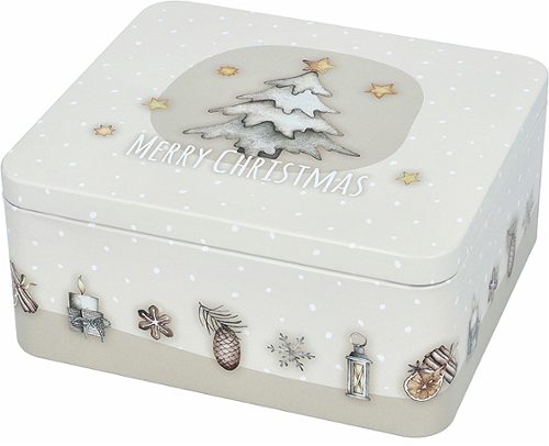 Produktbild von Birkmann, Gebäckdosen-Set MerryChristmas groß, eckig, Größe L+XL