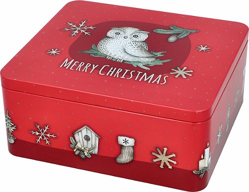 Produktbild von Birkmann, Gebäckdosen-Set MerryChristmas groß, eckig, Größe L+XL