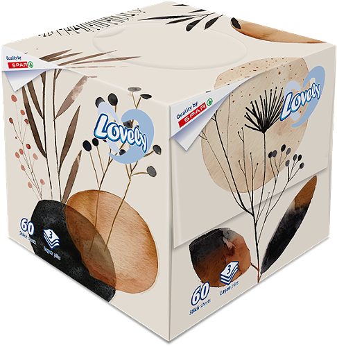 Produktbild von Lovely, Taschentücher-Box Würfel 60 Stück